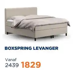 TotaalBED Boxspring Levanger vlak aanbieding