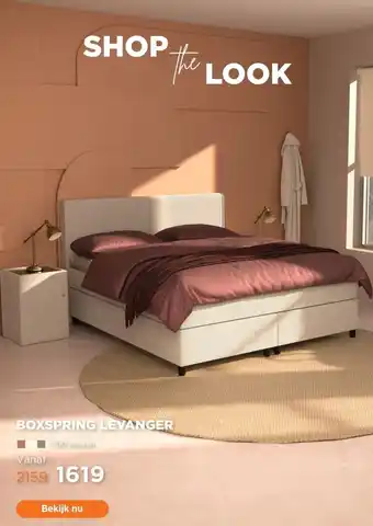 TotaalBED Boxspring Levanger vlak aanbieding