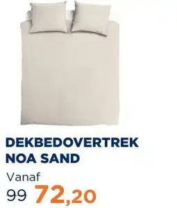 TotaalBED Dekbedovertrek Noa Wit 140 x 200/220 cm aanbieding