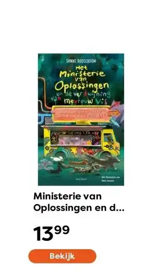 The Read Shop Ministerie van Oplossingen en de verdwijning van mevrouw Vis aanbieding