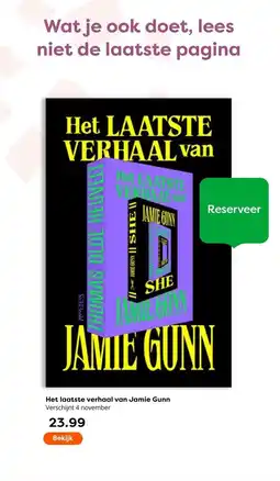 The Read Shop Het laatste verhaal van Jamie Gunn aanbieding