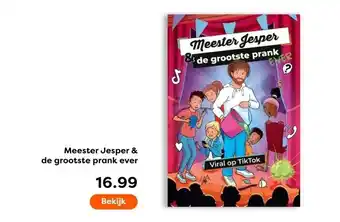 The Read Shop Meester Jesper & de grootste prank ever aanbieding