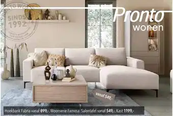 Pronto wonen Hoekbank Fabria aanbieding