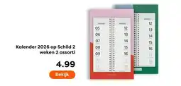 The Read Shop Kalender 2026 op Schild 2 weken 2 assorti aanbieding