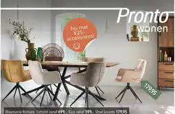 Pronto wonen Woonserie Romaro: Eettafel aanbieding