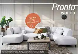 Pronto wonen Hoekbank Pantini aanbieding