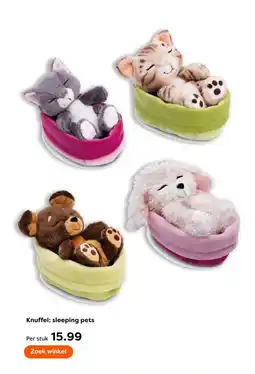 The Read Shop Knuffel: sleeping pets aanbieding