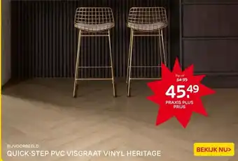 Praxis QUICK-STEP PVC VISGRAAT VINYL HERITAGE aanbieding