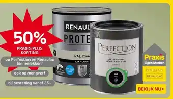 Praxis Perfection en Renaulac binnenlakken aanbieding