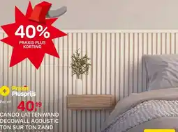 Praxis CanDo Lattenwand Decowall Acoustic Ton aanbieding