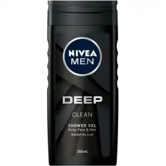 Plein.nl NIVEA Men Douchegel Deep Clean 250 aanbieding