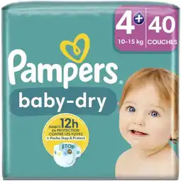 Plein.nl 2x Pampers Baby Dry Luiers Maat 4+ aanbieding