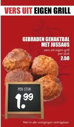MCD Supermarkt GEBRADEN GEHAKTBAL MET JUSSAUS aanbieding
