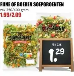 MCD Supermarkt FIJNE OF BOEREN SOEPGROENTEN aanbieding