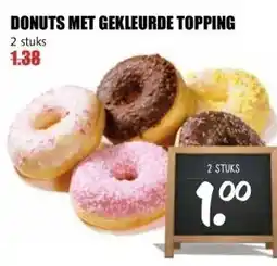 MCD Supermarkt DONUTS MET GEKLEURDE TOPPING aanbieding