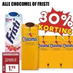 MCD Supermarkt ALLE CHOCOMEL OF FRISTI aanbieding