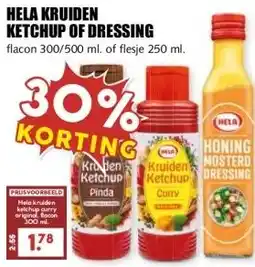MCD Supermarkt HELA KRUIDEN KETCHUP OF DRESSING aanbieding