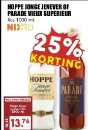 MCD Supermarkt HOPPE JONGE JENEVER OF PARADE VIEUX SUPERIEUR aanbieding