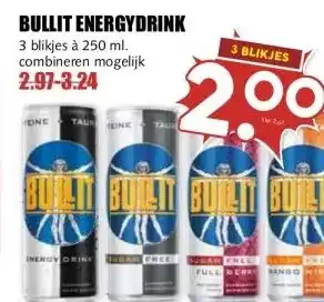 MCD Supermarkt BULLIT ENERGYDRINK aanbieding