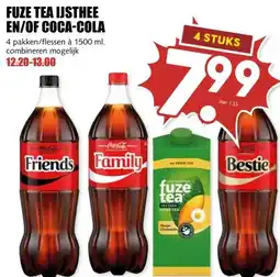 MCD Supermarkt FUZE TEA IJSTHEE EN/OF COCA-COLA aanbieding