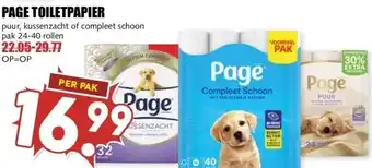 MCD Supermarkt PAGE TOILETPAPIER aanbieding