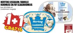 MCD Supermarkt HERTOG IJSSALON, VANILLE ROOMIJS EN/OF SLAGROOMIJS aanbieding