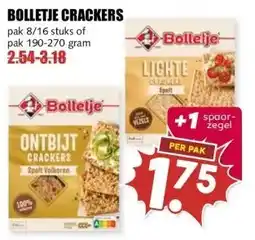 MCD Supermarkt BOLLETJE CRACKERS aanbieding