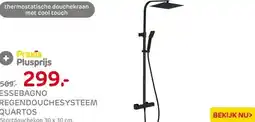 Praxis Essebagno Regendouche - Quartos - Zwart aanbieding