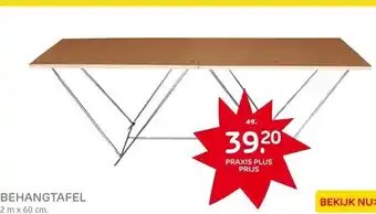 Praxis Behangtafel 2mx60cm aanbieding