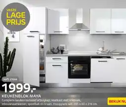 Praxis Keukenblok Maya 285cm Soft close | aanbieding