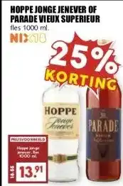 MCD Supermarkt HOPPE JONGE JENEVER OF PARADE VIEUX SUPERIEUR aanbieding