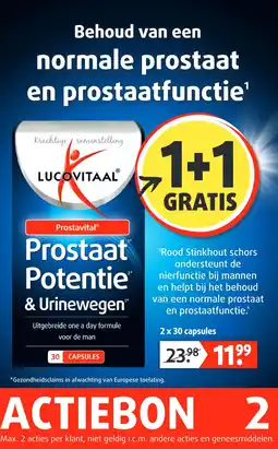 Lucovitaal Normale prostaat en prostaatfunctie aanbieding