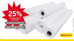 Praxis glasweefselbehang aanbieding