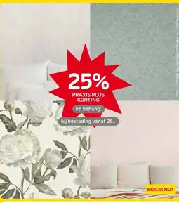Praxis op behang aanbieding