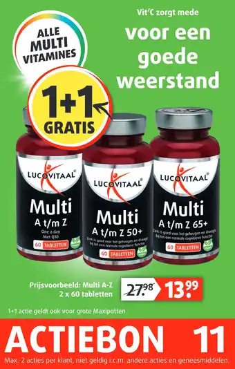 Lucovitaal ALLE MULTI VITAMINES aanbieding