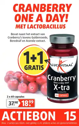 Lucovitaal CRANBERRY ONE A DAY! aanbieding