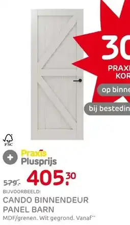 Praxis CanDo Binnendeur Panel Barn 2A07 - Wit - aanbieding