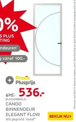 Praxis CanDo Binnendeur Elegant Flow 2C03 - Wit aanbieding