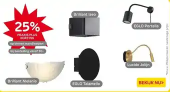 Praxis binnen wandlampen aanbieding