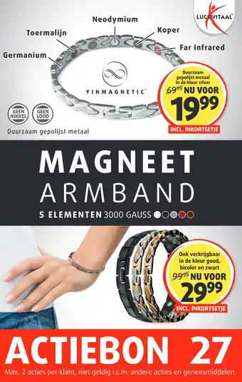Lucovitaal MAGNEET ARMBAND aanbieding