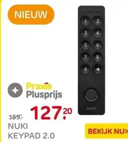 Praxis Nuki Slim Toetsenpaneel voor Nuki Smart aanbieding