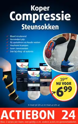 Lucovitaal Koper Compressie Steunsokken aanbieding