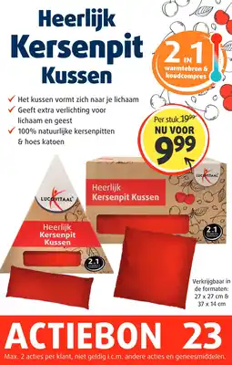Lucovitaal Heerlijk Kersenpit Kussen aanbieding