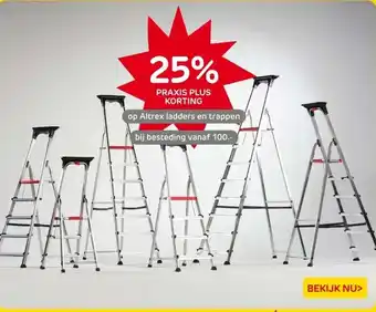 Praxis Altrex ladders en trappen aanbieding