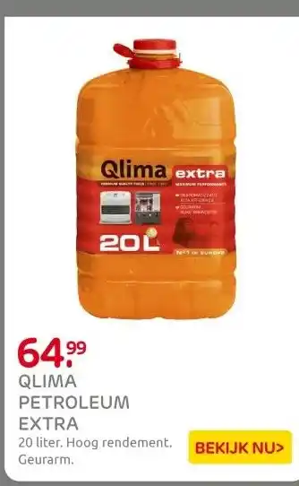 Praxis Qlima kachelbrandstof Extra 20L aanbieding