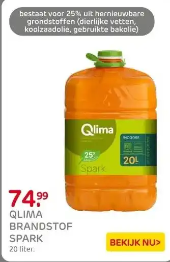 Praxis Brandstof Qlima Spark 20 L aanbieding