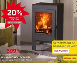 Praxis Panadero houtkachel Alina Ecodesign aanbieding