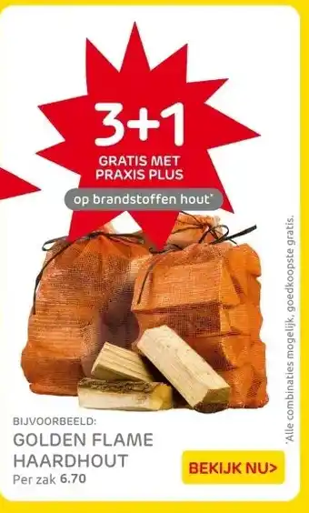 Praxis GOLDEN FLAME HAARDHOUT aanbieding