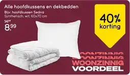 Leen Bakker Alle hoofdkussens en dekbedden aanbieding