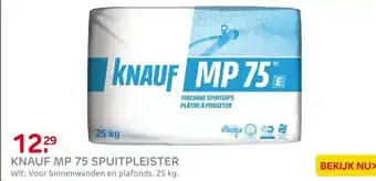 Praxis Knauf - MP 75 E - Spuitpleister voor aanbieding